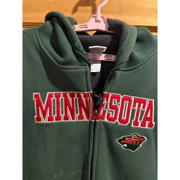 NHL Minnesota Wild full zip XL xtra large fleece jacket - Picture 3 of 5